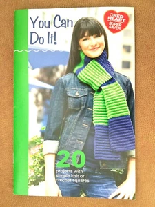 Clark 0018 YOU CAN DO IT knit crochet 34pg pattern booklet 20 mixed designs 2009 - Picture 1 of 10