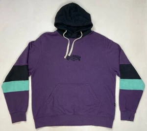 Billabong The Cove Fleece Pullover Hoodie Men Small Purple Colorblock - Picture 1 of 8