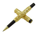 Stylo à roulettes perle Jinhao Dragon garniture dorée stylo à écrit recharge noire