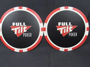 FULL TILT POKER CHIP 2 STÜCK MAUSPAD POKERSPIELER FÜR LAPTOP & HEIMCOMPUTER - Bild 1 von 6