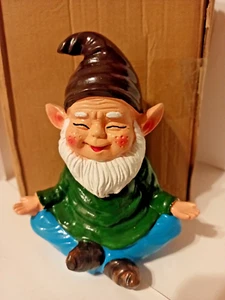 GNOMO DE JARDÍN EN MEDITACIÓN NUEVO EN CAJA "ENVÍO RÁPIDO GRATIS" - Imagen 1 de 5