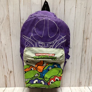 Mochila De Colección Teenage Mutant Ninja Turtles Personajes Púrpura Gráfico 1990 - Imagen 1 de 23