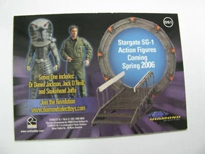Stargate SG-1 Diamond Toys Exclusive Promo Card DS1 Scifi hobby 2006 Rittenhouse - Picture 1 of 3