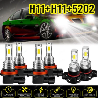 Combo 6X Faro LED haz alto bajo + bombillas antiniebla para Pontiac G8 2008-2009 Foto 1 de 4