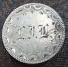 1858 Seated Liberty Dime Love Token "TLT" Engraved 90% Silver