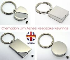 Cremation Urn Ashes Keyrings - Memorial Keepsake - Funeral Keychain