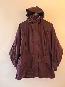 Cabelas Outerwear Womens Plum Purple Full Zip Winter Jacket Hooded Size Medium - Picture 1 of 18