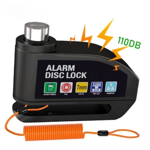 Motorrad Bike Roller Scheibenschloss Alarm Diebstahlsicherung Scheibenbremse Schloss Alarm T0F9 - Bild 1 von 30