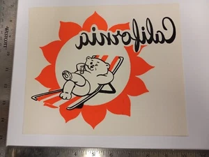 Vintage (Original Bootleg Iron -On / Heat Transfer) California Bear (T14) - Picture 1 of 1