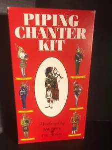 Scottish Piping Chanter Kit Bagpipes of Caledonia Beginning Vintage New Open Box - Picture 1 of 4