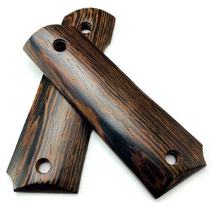 2pcs Natural Cocobolo Wenge Non-slip Patches Handle Scales for 1911 Grips Models - Picture 1 of 5