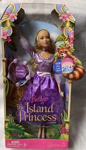 Bracciale bambino Barbie as ISLAND PRINCESS 2007 capelli biondi viola vestito nuovo con scatola - Foto 1 di 6