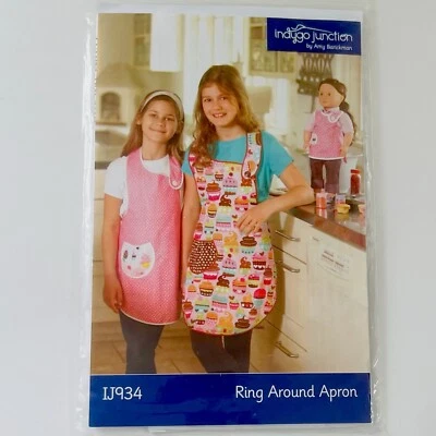 Indygo Junction RING AROUND APRON Cupcakes Pattern for Children & 18" Doll IJ934 - Image 1 of 4