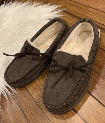 Zapatillas marrón oscuro usadas en excelente estado-pawz por BEARPAW Rob talla 9,0 Foto 1 de 4