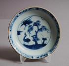 China Porzellan Untertasse antique BW porcelain saucer Yongzheng 1725 Ca Mau