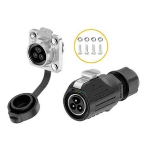 LP16 2 3 4 5 7 8 9Pin Waterproof Electrical Connector Plug Socket Panel Mount - Picture 1 of 26