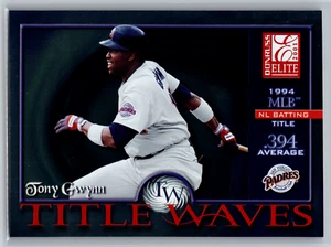 Tony Gwynn 2001 Donruss Elite Title Waves /1994 TW-1 San Diego Padres - Picture 1 of 2