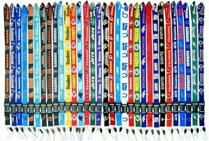 All NFL TEAMS Double-Sided Lanyard Keychain Detachable Clip Vibrant Colors - Picture 1 of 33