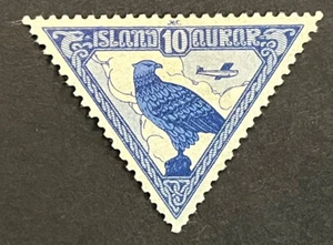 Travelstamps: 1930 Iceland Air Mail Stamps Scott #C3, Mint, OG, H - Picture 1 of 5