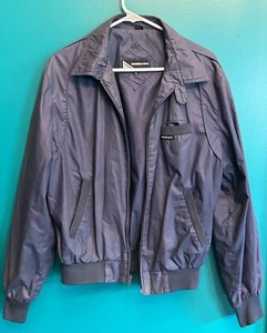 Vintage Members Only 1980s Men’s Full Zip Bomber Jacket, Navy Blue ~ Size 42 - Picture 1 of 14