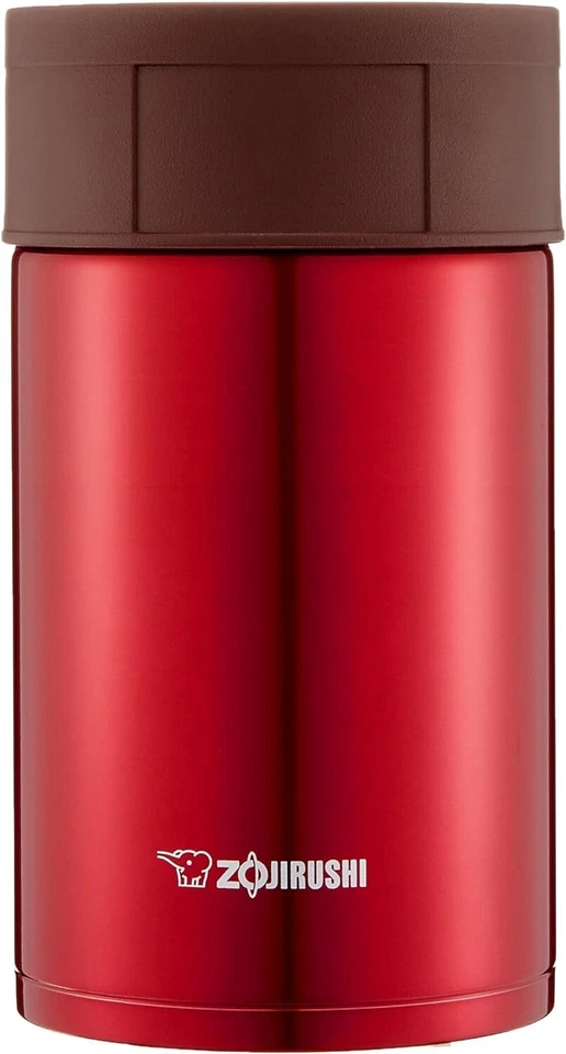 Zojirushi Stainless Steel Food Jar 550ml Clear Red Sw-hc55-rc