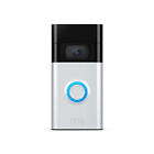 Satin Nickel - Ring Video Doorbell - 1080p HD video, improved motion detection