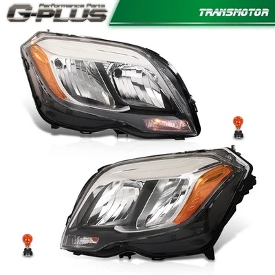 Juego de faros halógenos para 13-15 Mercedes Benz GLK250 GLK350 lado izquierdo y derecho Foto 1 de 4