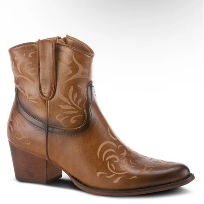 Botines occidentales florales Patrizia by Spring Step para mujer marrón talla 38 Foto 1 de 4