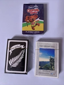 3x Playing Cards Cadbury Caramello Koala, New Zealand, The Grampians NEW Sealed - Picture 1 of 7