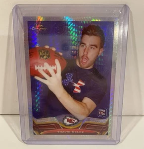 2013 Topps Chrome Travis Kelce RC Prisma Rifrattore Rookie / 260 Chiefs come nuovo - Foto 1 di 6