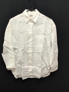 Faherty Damen Laguna Leinen Relaxed Shirt XXS weiß (80352) - Bild 1 von 8
