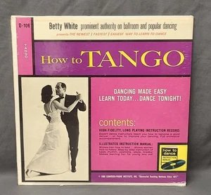 Betty White How To Tango Dancing Made Easy 1960 Album D-106 Sealed - Picture 1 of 4