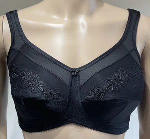 ABC Regalia Mastectomy Bra Style 511 Black Size 38DD Soft Cup - Picture 1 of 6