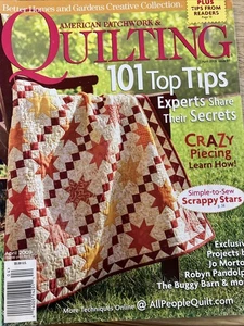 American Patchwork Quilting Magazine April 2009 Issue 97 Scrappy Stars - Picture 1 of 5