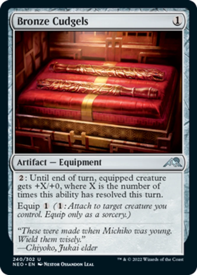 x1 Bronze Cudgels - Kamigawa: Neon Dynasty - NM - MTG - Image 1 of 1