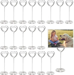 Herzform Tischnummer Kartenhalter - 25er Pack, 3,39" hoch - Bild 1 von 8