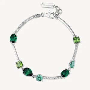 BROSWAY FANCY BRACCIALE DA DONNA CON ZIRCONI IN ARGENTO 925 FLG151 LIFE GREEN - Foto 1 di 5