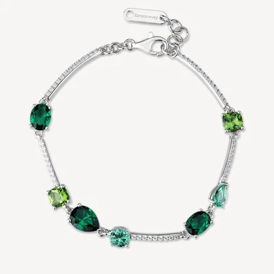 BROSWAY FANCY BRACCIALE DA DONNA CON ZIRCONI IN ARGENTO 925 FLG151 LIFE GREEN - Immagine 1 di 4