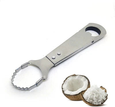 Mooninja Kokos Reibe Käse Schaber Hand Kokos Fleisch Entfernung Zerkleinerer Klinge - Bild 1 von 4