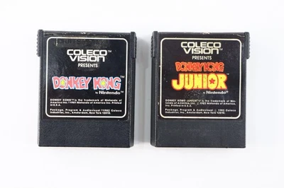 Donkey Kong & Donkey Kong Junior Lote ColecoVision PROBADO Foto 1 de 4