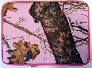 MOSSY OAK 15.6" PINK or ORANGE CAMO LAPTOP SLEEVE protector case backpack G119 - Picture 1 of 4