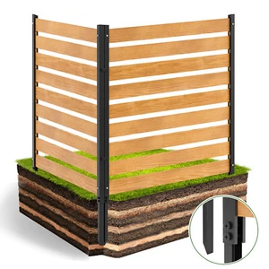 Air Conditioner Fence Screen Trash Cans Enclosure Privacy Fence Outdoor Wood New - Picture 1 of 19