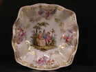 ~19c Antique Meissen Dresden German Porcelain Portrait Hand Painted Plaque Dish~