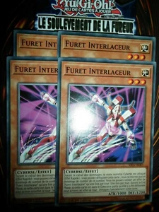 YU-GI-OH! PLAYSET (LOT DE 4) FURET INTERLACEUR RIRA-FR001 NEUF ED1 - Picture 1 of 1