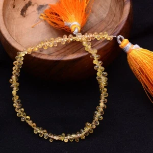 127 Pcs Natural Yellow Sapphire Drilled Briolettes 3.50mm 2.60mm Loose Gemstones - Picture 1 of 10