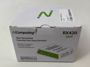 NCOMPUTING RX420 HDX 1.5GHZ 2GB RAM ENTERPRISE THIN CLIENT - NEW IN OPEN BOX - Picture 1 of 3