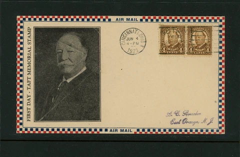 USA FDC # 685 Roessler Cachet Taft Cover 1930 Used Stamps US Planty $40 cat Cover