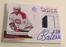 06-07 Guillaume Latendresse Future Watch Rookie Auto Patch SP Authentic 100/100