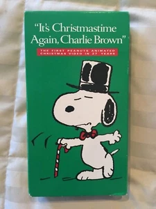 It's Christmas Time Again Charlie Brown VHS - Imagen 1 de 2