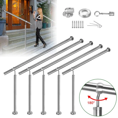 Eingangsgeländer Treppengeländer Handlauf Edelstahl Brüstung für Außen & Innen^ - Bild 1 von 4